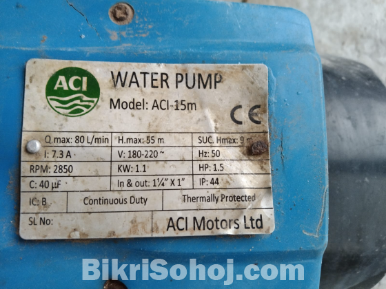 ACI water pump 1.5 hp